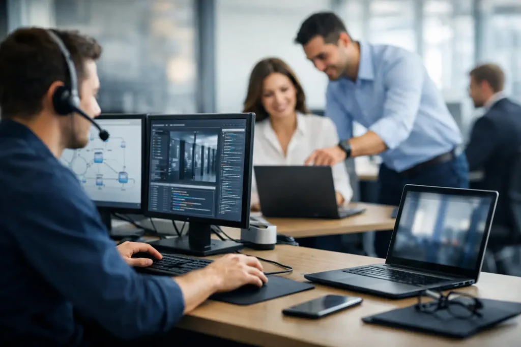 Terceirização de suporte técnico empresarial